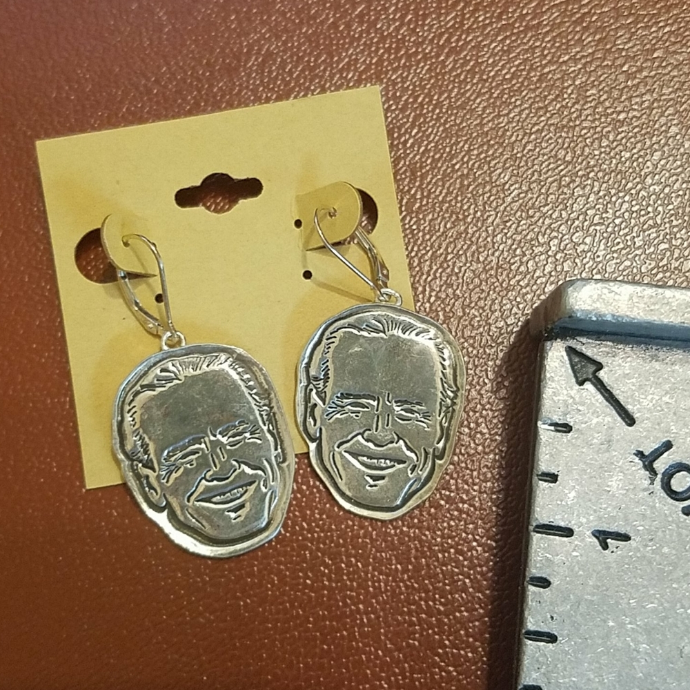 Democratic Go Joe Biden Sterling Earrings democrat - Picture 5 of 5